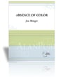 Absence of Color Percussion Ensemble and Narrator cover